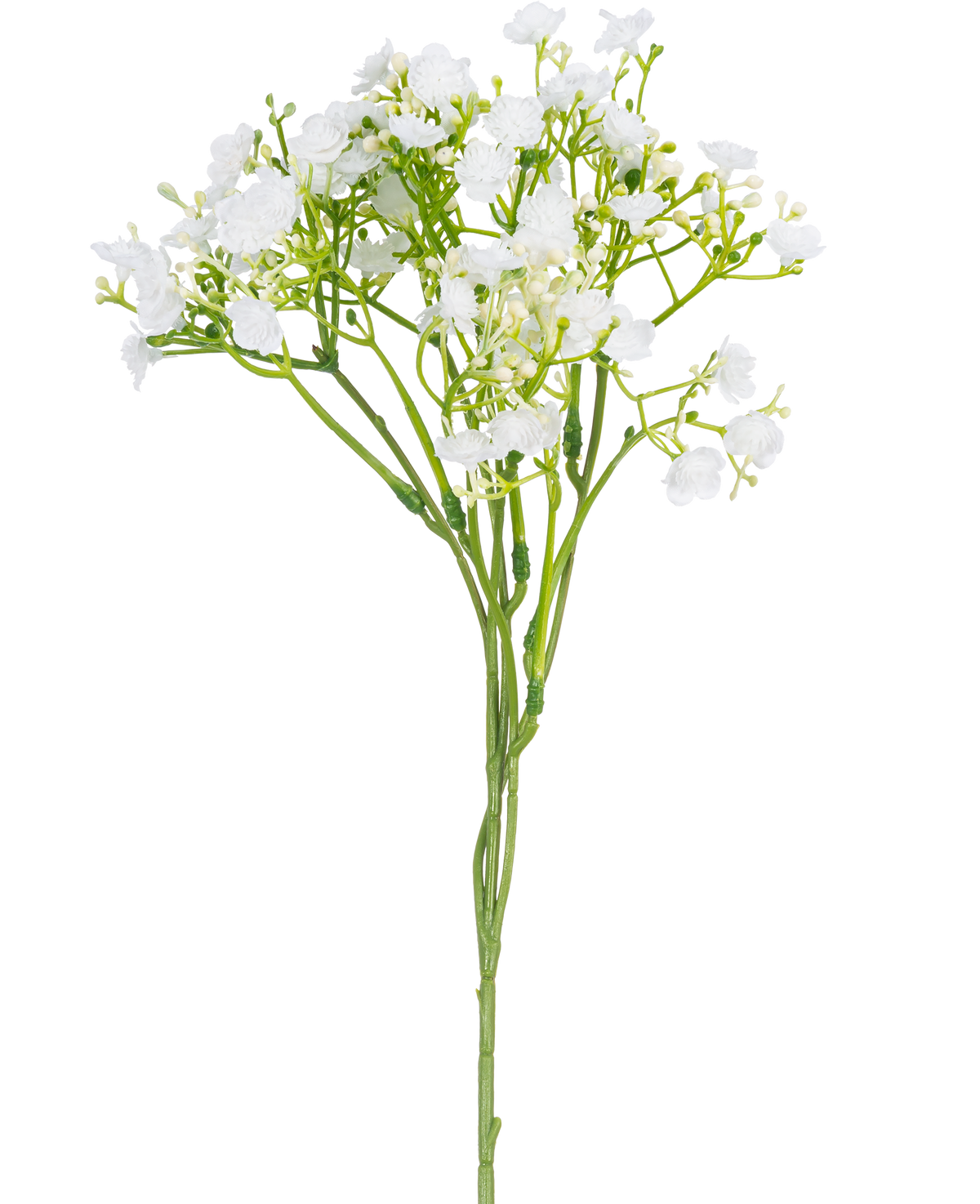 A single artificial branch of Baby's Breath measuring 46 cm with small, delicate white flowers and green stems against a plain white background.