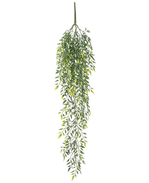 The Artificial Hanging Plant Bamboo 90 cm is an artificial hanging bamboo shrub with many small leaves on fine branches, against a plain white background.