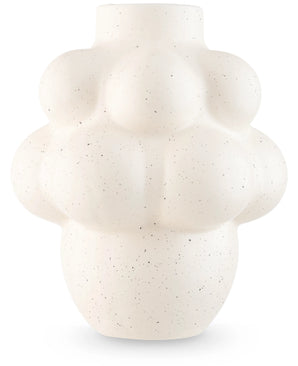 The Vase Stemlight 21 cm beige is a ceramic vase with a matte finish and a unique round shape in beige, perfect for a minimalist interior.