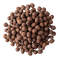 A loose heap of Hydro Granules 10 Liter Bag, round brown clay granules used as a growing medium in hydroponics and aquaponic gardening, shown on a white background.