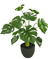 Artificial Monstera 51 cm in Sierpot Black - Easyplants Artificial Plants & Flowers