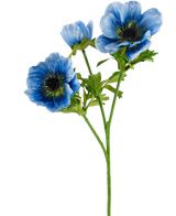 Artificial Flower Anemone Double 56 cm Blue - Easyplants Artificial Plants & Flowers