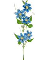 Artificial Flower Clematis Double 82 cm Blue - Easyplants Artificial Plants & Flowers