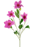Artificial Clematis Real Touch Pink 88 cm - Easyplants Artificial Plants & Flowers