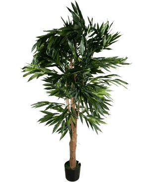 The Artificial Plant Longfolia 180 cm is an artificial tree in a pot.