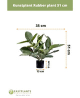 Kunstplant Rubber plant 51 cm