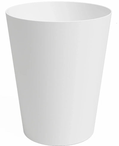 The Porto Planter Ø40cm x H50cm is a plain, white, cylindrical planter with a slightly flared top, against a white background.