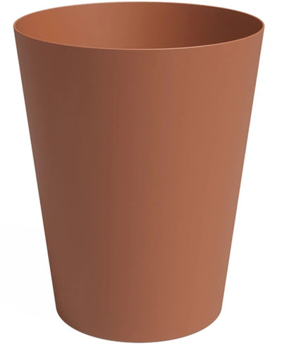 The Planter Porto Ø40cm x H50cm is a brown, cylindrical waste bin with smooth sides and a slightly flared top.