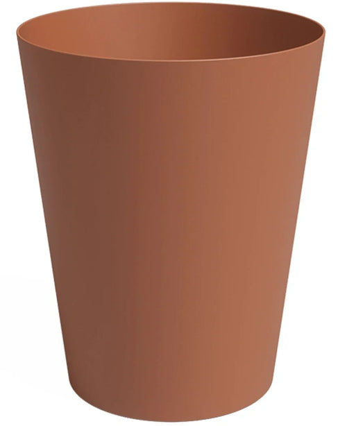 The Planter Porto Ø40cm x H50cm is a brown, cylindrical waste bin with smooth sides and a slightly flared top.