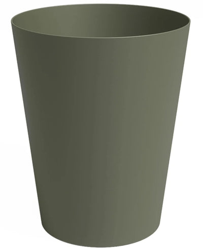 The Planter Porto Ø40cm x H50cm is an olive green, cylindrical planter with a slightly tapered shape and smooth surface, shown against a white background.