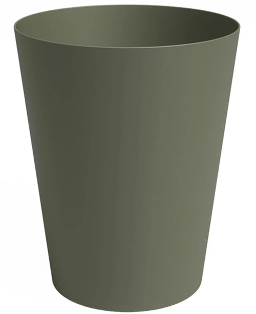 The Planter Porto Ø40cm x H50cm is an olive green, cylindrical planter with a slightly tapered shape and smooth surface, shown against a white background.