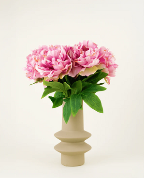 Silk artificial flower bouquet Peony Light Pink