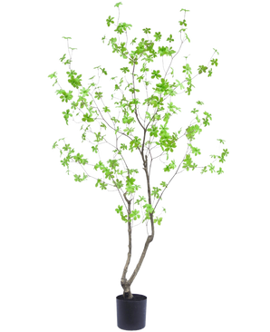 The Artificial Plant Enkianthus 180 cm is a tall, slender pot plant with thin branches and bright green leaves against a plain white background.