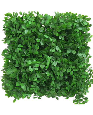 The Artificial Hedge Schefflera 50x50 cm UV has a dense square patch of artificial green leaves, arranged to create a textured, leafy surface against a white background.