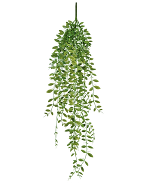 The Artificial Hanging Plant Succulent Plant 76 cm has green leaves and thin stems against a plain white background.