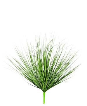 The Artificial Grass Plant Onion 70 cm fire retardant has long, thin, green grass-like leaves that emerge from a single stem, against a plain white background.