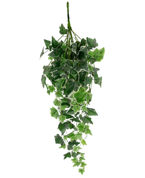 The Artificial Ivy 70 cm green/white has artificial ivy leaves in green with white edges, arranged in a cascade shape and displayed against a plain white background.