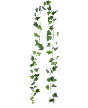Two long Artificial Ivy Garland 180 cm green/white strands of artificial ivy hang vertically against a plain white background.
