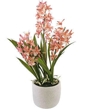 Artificial plant cymbidium 58 cm pink