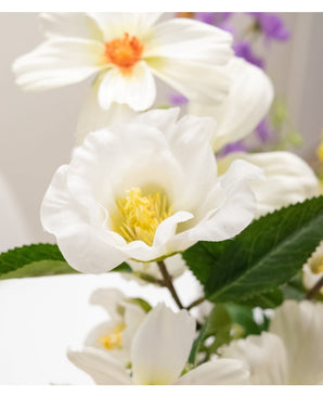 Artificial flower Cammellia 80 cm white