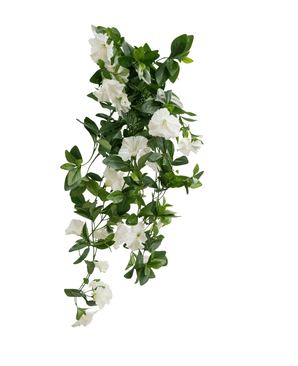 Artificial Hanging Plant Petunia 70 cm White - Easyplants Artificial Plants & Flowers