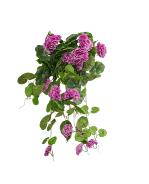 Artificial hanging plant geranium 75 cm purple - Easyplants Artificial Plants & Flowers