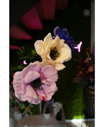 Kunstanemoon Real Touch Purple 52cm - Easyplants Artificial Plants & Flowers