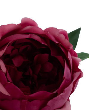 Kunstbloem Lotus peony Real Touch red 58 cm