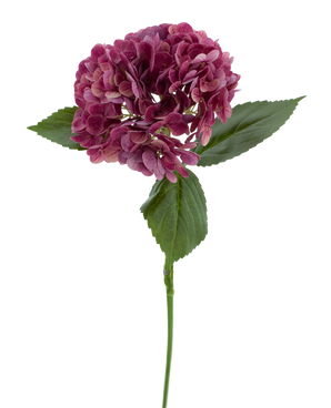 Artificial flower Charlotte Hortensia Real Touch Purple 49 cm