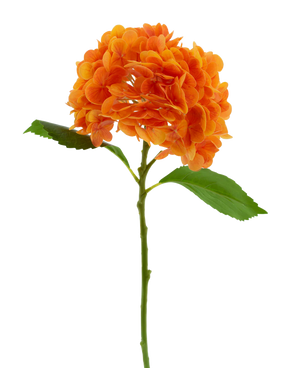 Artificial flower Charlotte Hortensia Real Touch Orange 49 cm