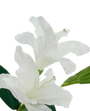 Artificial flower Lily Real Touch White 95 cm