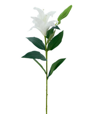 Artificial flower Lily Real Touch White 95 cm