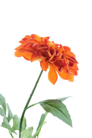 Artificial flower Dahlia Real Touch Orange 72 cm