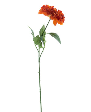 Artificial flower Dahlia Real Touch Orange 72 cm