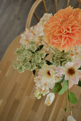 Artificial Clematis Real Touch Pink/Cream 88 cm - Easyplants Artificial Plants & Flowers