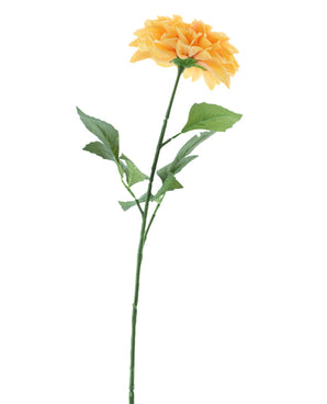 Artificial flower Dahlia Real Touch Peach 72 cm