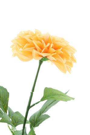 Artificial flower Dahlia Real Touch Peach 72 cm