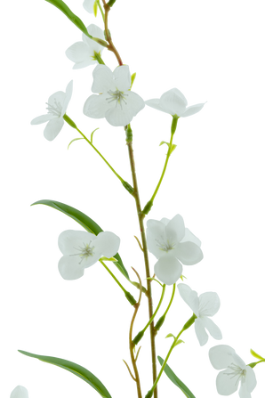 Artificial flower Alstroemeria Real Touch White 100 cm