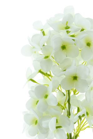 Artificial flower Snowball Real Touch White 58 cm