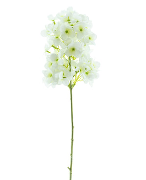 Artificial flower Snowball Real Touch White 58 cm