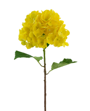 Artificial flower Hortensia Real Touch Yellow 58 cm