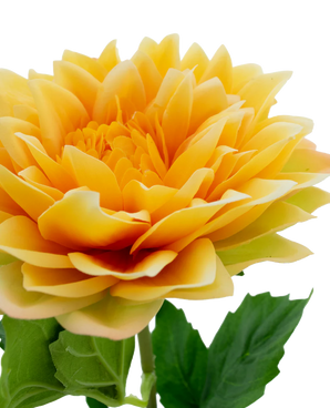 Artificial flower Dahlia Real Touch Yellow 54 cm