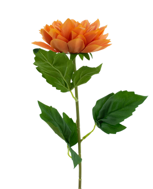 Artificial flower Dahlia Real Touch Orange 54 cm