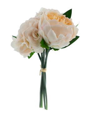 Artificial bouquet Mix Flowers Real Touch Champagne 30 cm