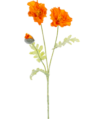 Artificial flower Poppy 73 cm orange