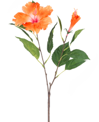 Artificial flower Hibiscus 64 cm orange