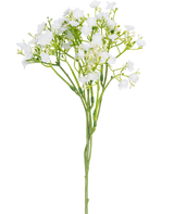 A single artificial branch of Baby's Breath measuring 46 cm with small, delicate white flowers and green stems against a plain white background.