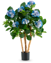 Artificial Plant Hydrangea 85 cm Blue