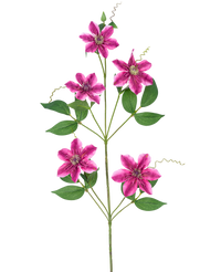 Artificial Flower Clematis Double 78 cm Purple