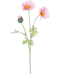 Artificial Flower Poppy 73 cm Light Pink
